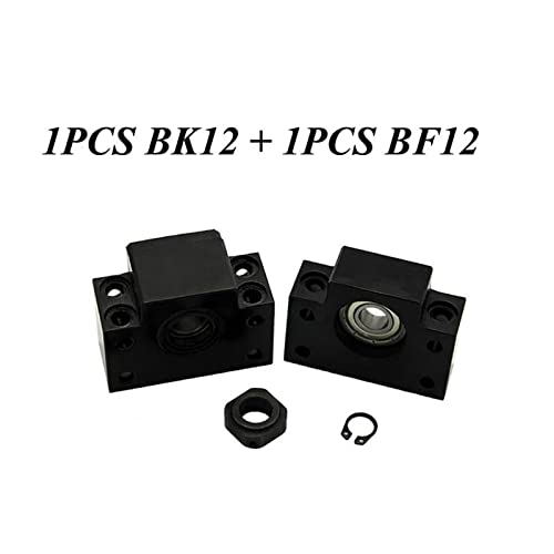 Support d'extrémité BK12 BF12 pour vis à billes SFU1605, bloc de roulement robuste - 2