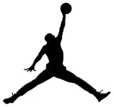 Air Jordan Nike Jumpman Logo Vinyl Decal Sticker Black - Choose Many Sizes (7')