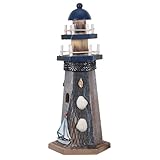 Objet décoratif polyvalent : adaptable en tant que phare décoratif pour la maison, sculpture de phare sur le thème de l’océan à poser sur une table, ou modèle de phare méditerranéen pour votre cuisine, salle de bain, bureau ou villa côtière, embellissant chaque recoin. phare artisanal, décoration de chambre sur le thème nautique