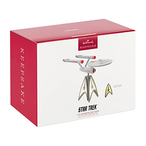 Hallmark Keepsake 2022, Star Trek U.s.s. Enterprise Musical Tree Topper With Light #TOP2