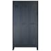vidaXL Armario 90x45x180 cm Negro Metálico Estilo Industrial Almacenaje Orden