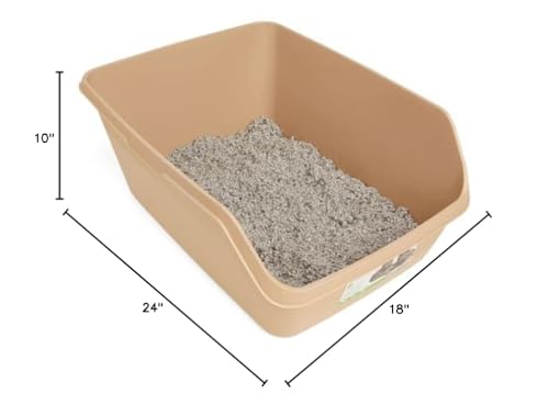 Image of So Phresh by Petco Scatter Shield High-Back Litter Box, Tan, X-Large, 24 inch L X 18 inch W X 10 inch H