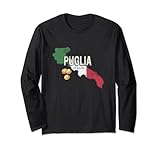 Puglia Italia Retro Regione Mappa Vintage Souvenir