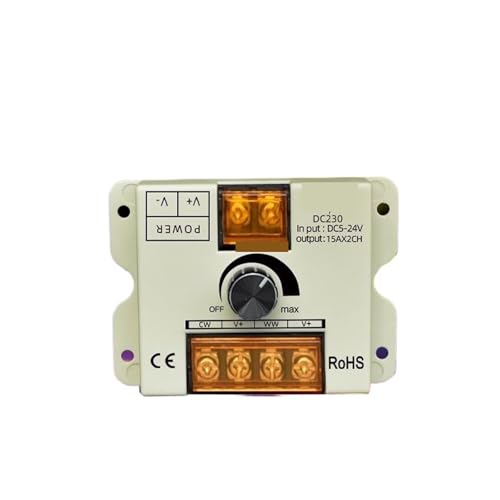Contrôleur LED CCT 5-24V 30A à bouton rotatif pour ruban température de couleur