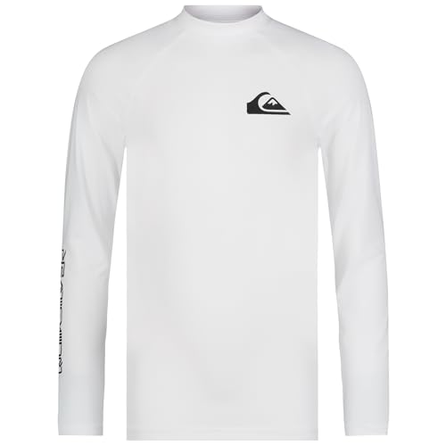 Quiksilver Boys' Long Sleeve Snug Fit Rashguard Surf Shirt with UPF 50+ Sun Protection, Kid's Swim Top