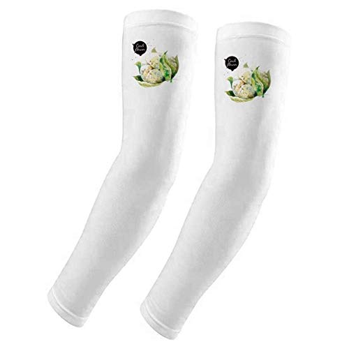 Guante de coliflor con protección UV solar para brazo y diseño vegetal