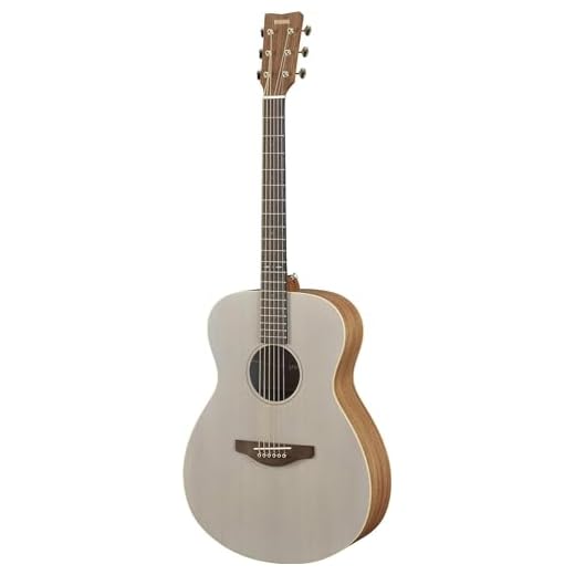 Yamaha STORIA I Guitarra Western electroacústica con un sonido envolvente para adultos, hecha de madera 4/4, color hueso