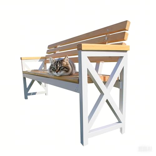 Banc de jardin en bois pour optimiser un petit espace extérieur de 120cm