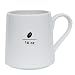 Mecraft -16 OZ Ceramic coffee Mug with coffee bean pattern,Smooth white layer with brown coffee bean pattern