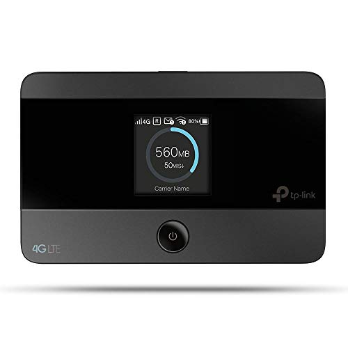 TP-Link 4G MiFi, Cat4 LTE WiFi Travel Mobile Hotspot, 150Mbps Internet Dongle, Low Cost for Global Compatibility, Up to 8 Hours, LED Display, Easy APP Management (M7350)