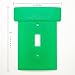 Warp Pipe Single Light Switch Wall Plate Cover - Handmade Video Game Room Decor Geek Gamer Bedroom Living Room (Green - Single Toggle Light Switch Cover 1-Gang)