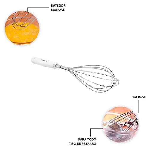 Batedor De Ovos Grande Fouet, Cook Style, Prata, Premium Original Line
