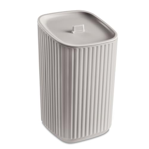 Conjunto Acessórios p Banheiro Lavabo Kit Completo 5 Peças (Cinza Claro)