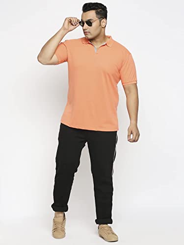 Image of Wear Your Opinion Men's Plus Size Half Sleeve Polo T-Shirt Combo (Set of 2)