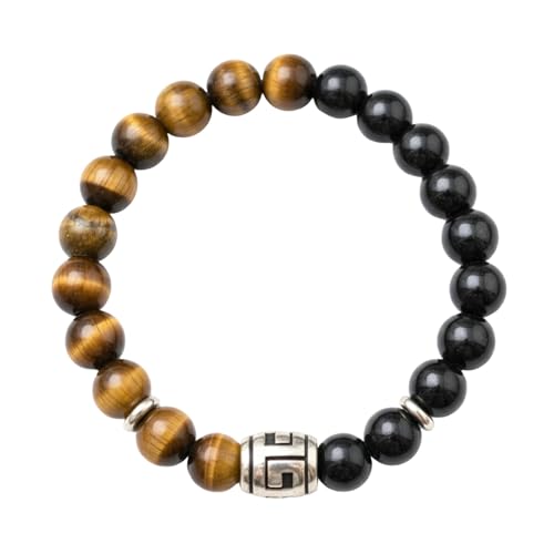 Image of THE MEN THING Natural Stone Bracelets - Adjustable Beaded Wristwear for Men & Boys (Multi-Design Collection)