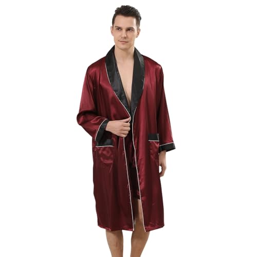 Albornoz largo y cálido unisex un regalo elegante de manga larga y suave para el hogar