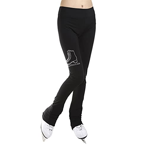 Met Strass Kunstschaatsen Oefenbroek Dans Elasticiteit Slanke Meisjes Dames - Image 3