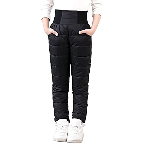 Kleine Mädchen Jungen Solide Schneehose Dicke Winter Warme Kinderhose Mädchen Activewear Kleidung Schneebekleidung Outfits Regenmantel Baustelle Cover