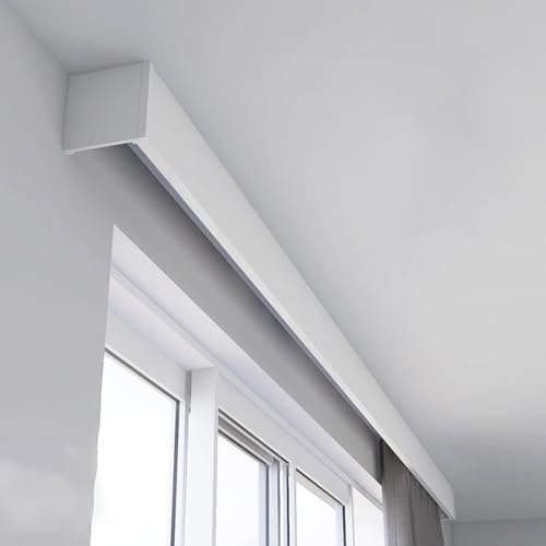 Cenefa de ventana ajustable para dormitorio y sala de estar de metal 2
