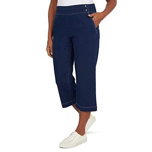 Alfred Dunner Women's Petite Banded Denim Capri3
