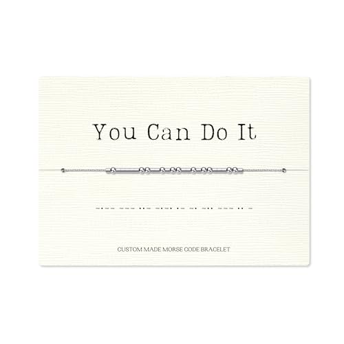Loved Creations Morse Code Bracelets, You Can Do It Inspirational