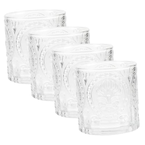 Holibanna 4 Piezas Portavelas de Vidrio Transparente para Velas Tealight de Soportes Decorativos para Centro de Mesa para Bodas Fiestas y Decoración del Hogar