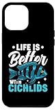 Le design cichlidé est pour les amoureux des animaux ou les amateurs de poissons qui aiment les poissons africains amusants et les cichlidés. Vous aimez les poissons d'aquarium et cichlidés ? Alors vous allez l'adorer aussi