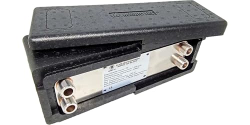 Edelstahl Plattenwärmetauscher Wärmetauscher Nordic Tec Ba-23-30 30 Platten 125kW 3/4” mit Isolierung