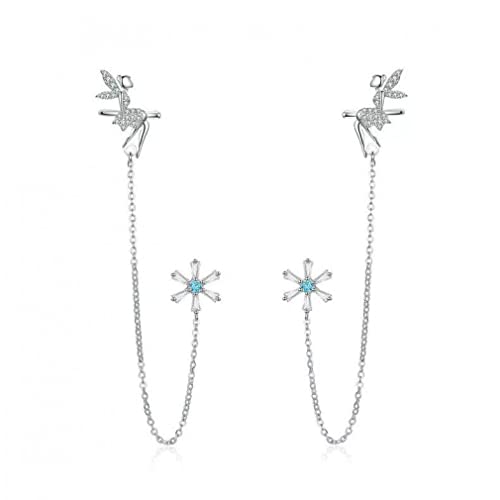 Clip à longue chaîne boucles d'oreilles pour femmes pendantes