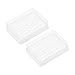 uxcell Centrifuge Tube Rack Storage Box 70-Well Polypropylene Holder for 0.2ml Micro Centrifuge Tubes, Samples 5mm Hole Dia 2Pcs