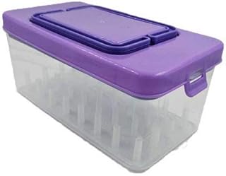 R Dabhi सिलाई किट स्टोरेज कंटेनर टेलरिंग एक्सेसरीज़ के लिए, 32 थ्रेड रील, कैंची, बटन, सुई आदि को स्टोर करने के लिए बहुउद्देशीय उपयोग 1 pc (असॉर्टेड रंग) (21L x 11.50B x 9H CM)