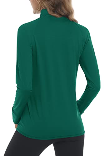 Magcomsen Womens Long Sleeve Jackets For Women Lightweight Upf 50+ Sun Protection Jackets Workout Running Hiking Shirts Emerald Green Xl #TOP2