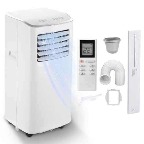 8500 BTU Portable Air Conditioners Cool Up to 360 Sq.Ft,3-in-1 AC Unit with Remote Control/LED...