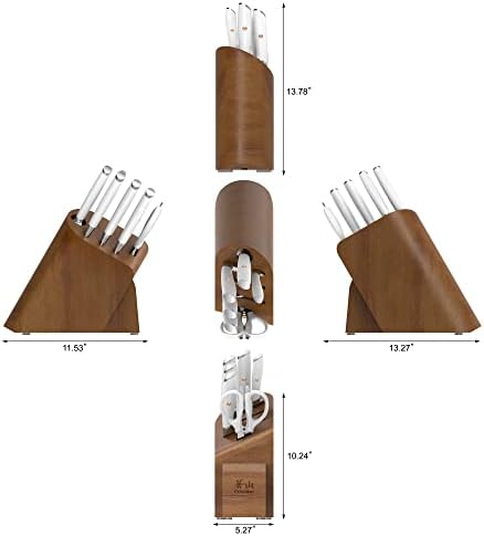 Cangshan L1 Series 7-Piece Cleaver Knife Block Set, Forged German Steel, White, 1027129 - Thumbnail 5
