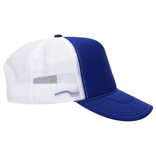 Image of OTTO Polyester Foam Front 5 Panel High Crown Mesh Back Trucker Hats in 97, Bulk, Wholesale