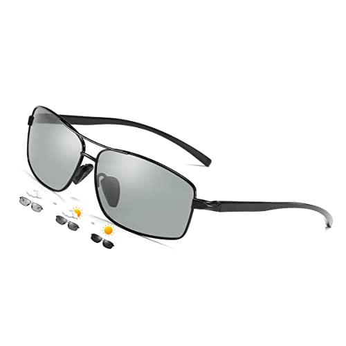 Men Women Polarized Anti-glare Sunglasses Photochromic