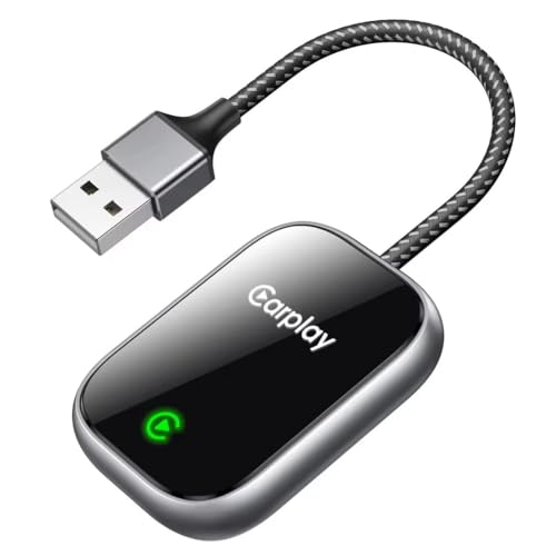 CarPlay inalámbrico para coche para viajar sin cables con el dongle mini plug and play