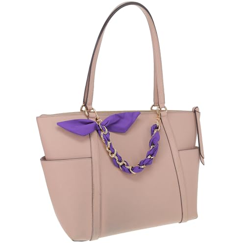 Luxury Silk Satin Scarf with Chain Wrist Strap and Clip Holder for Cane Shaft - Designer Silk Scarf with Chain (Cane & Bag not Included)4