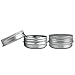 Beauticom Aluminum Silver Tin Metal Storage Containers with Screwtop Lids for DIY Beauty, Cosmetics, Accessories, Travel and More! (6 Pieces, 15G)