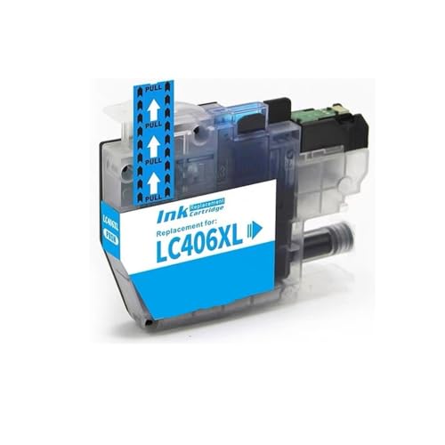 Cartouche LC406XL C cyan pour remplacer votre encre vide sur Brother MFC-J4345DW