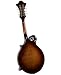 Rover RM-85 Deluxe F-model Mandolin – Burgundy Burst – Solid Sitka Spruce Top & Flamed Maple Body with Adjustable Bridge and Gig Bag