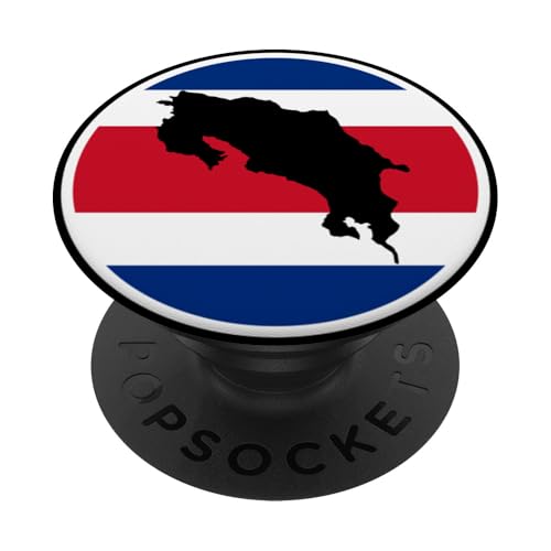 Costa Rica Mapa Bandera Costarricense PopSockets PopGrip Intercambiable