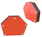Escuadras imantadas hexagonales para soldar 34 kg. 2 Unidades magnticas para soldador