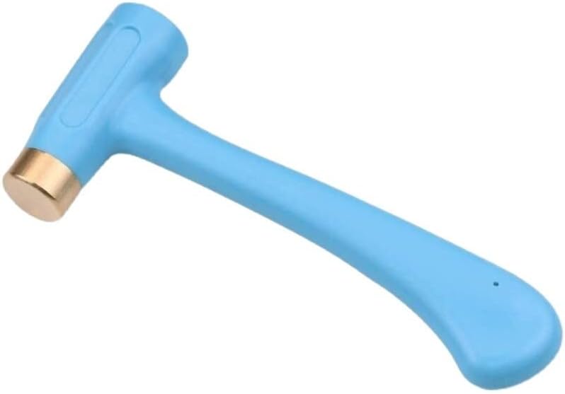 Brass Hammer for Letter Number Metal Stamps Jewelry Stamping Bench Silver Gold Beating Tools Jewelry Knocking Stencil Workbench - (Color: copper hammer)