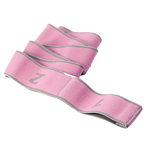 Jorzer Yogabälte yoga stretch bälte träning motståndsband stretch ut rem ben stretch 8 öglor yoga band för stretching hjälp dans gymnastik