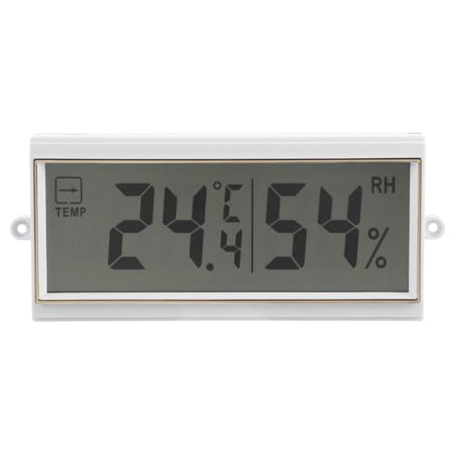 VALICLUD 温湿計付きデジタル壁掛け時計 大画面表示 温湿モニター 室内用高精温計 湿計 寝室 オフィス対応シンプル設置