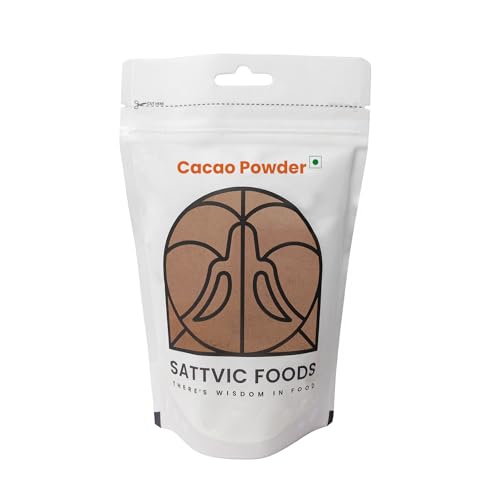 Image of Sattvic Foods Artisanal Cacao Powder (1.5 kg) Produced from Non-Alkalized Cacao beans | Unsweetened | Sourced from Kerala | High in Antioxidants | Use in Baking, Smoothies, Truffles