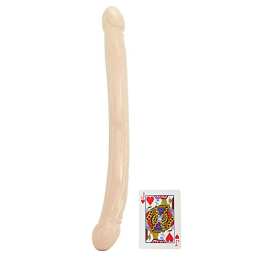 Doc Johnson Classic - Smooth Double Header - 18 Inch - Double-Sided Dildo - White (0210-00-Am) #TOP2