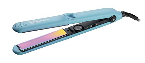 GAMMAPIU' Lisseur Professionnel Rainbow, Effet Long Lisse, Fer À Repasser, Élimine L'électrostaticité, Fermeture Bouton De Verrouillage, Températures Réglables, Chauffage Rapide, Prise Italienne