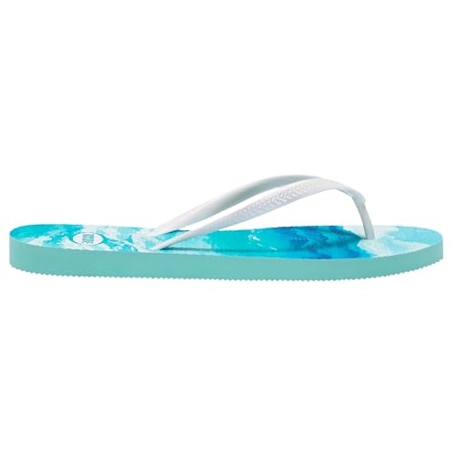 Image of RockDove Women's Seabreeze Printed Beach Flip Flops | Waterproof, Lightweight, Comfortable, Non-Slip, Indoor /Outdoor Sole, Gift-Ready, Breathable, Open Toe, Printed
